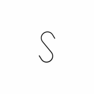 House Doctor Snap s-hooks 4,8 x 10 cm, black