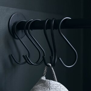 House Doctor Snap s-hooks 4,8 x 10 cm, black