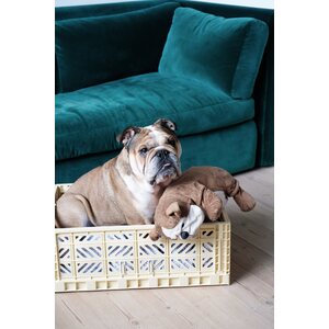 Aykasa Maxi stackable crate, almond green