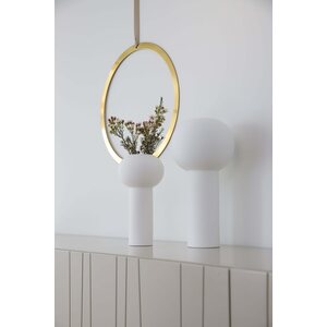 Cooee Design Pilarivaasi 24 cm, valkoinen
