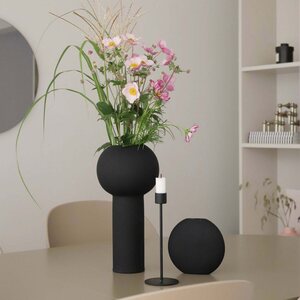 Cooee Design Pilarivaasi 32 cm, musta