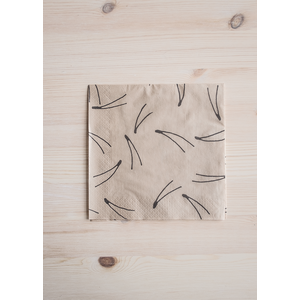 Fine Little Day Barr servetit 33 x 33 cm, puuteri/musta