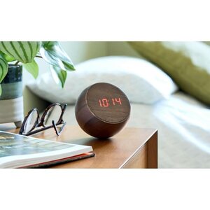 Gingko Design Tumbler click kello, natural walnut