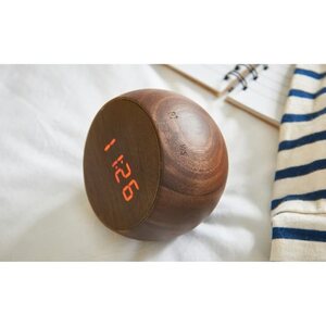 Gingko Design Tumbler click kello, natural walnut