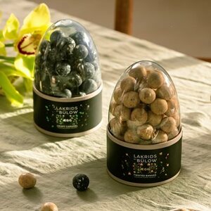 Lakrids By Bulow Egg twisted banana suklaakuorrutteinen lakritsi 485 g