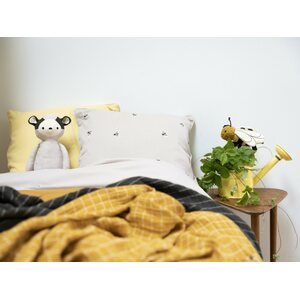 Fabelab Grid vauvan viltti 80 x 110 cm + 9 cm, beige