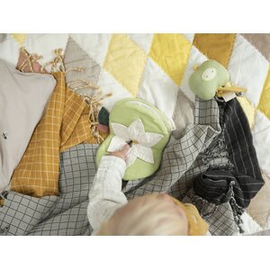 Fabelab Grid vauvan viltti 80 x 110 cm + 9 cm, beige