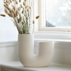 Storefactory Stråvalla ceramic vase, white