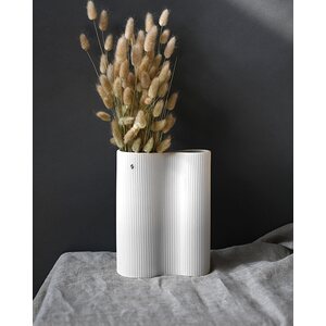 Storefactory Bunn 2-osainen maljakko 18 x 7 x 24 cm, valkoinen