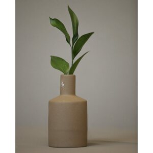 Storefactory Albacken suora maljakko 7 x 7 x 13 cm, ruskea