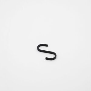 House Doctor Snap s-hook 3 x 6 cm pack of 6, black