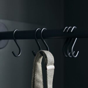 House Doctor Snap s-hook 3 x 6 cm pack of 6, black