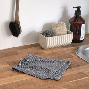 The Organic Company Urban Kitchen Cloth 3 kpl/pkt, Grey Blue Stone