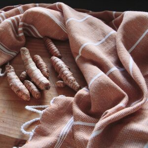 Lina Ranta hamam hand towel 45 x 90 cm, saffron