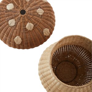 OYOY Rottinkinen mushroom kori 42 x 46 cm
