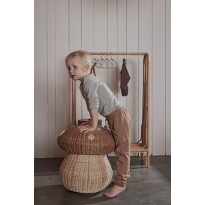 OYOY Rottinkinen mushroom kori 42 x 46 cm
