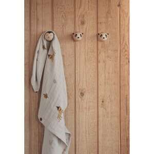OYOY Leopard harsot 70 x 70 cm 3kpl/pkt, muta/siniharm./ruskea