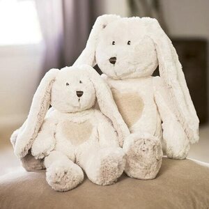 Teddykompaniet Teddy cream kaniini 24 cm, valkoinen
