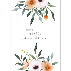 Henna Adel 2-osainen Onnea teille kahdelle kortti