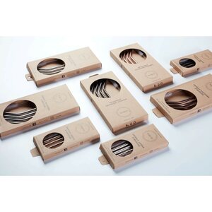 Aya&Ida Taivutettu teräspilli 6 mm 4 kpl/pkt + harja, silver