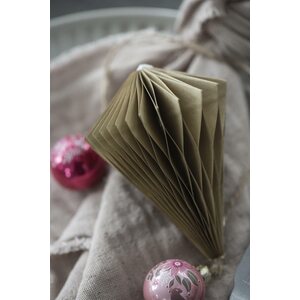Ib Laursen Paperikoriste kartio 10 cm, beige