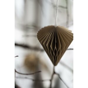 Ib Laursen Paperikoriste kartio 10 cm, beige