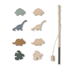 Liewood Sebastian fishing game, Dino hunter green multi mix