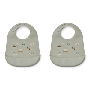 Liewood Tilda silicone bib 2-pack CHOOSE MODEL