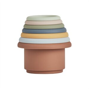 OYOY Tawa pinottavat kupit, caramel/blue