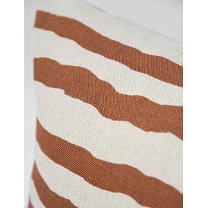 Fine Little Day Rand tyynynpäällinen 48 x 68 cm, terracotta/luonnonvärinen