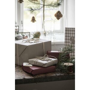 Ib Laursen Lahjapaperi 52,5 cm, x 2 m, punainen