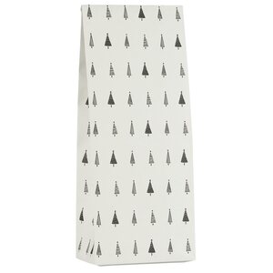 Ib Laursen Lahjapussi S 12 x 30,5 x 7 cm, black Christmas forest