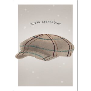 Henna Adel 2-osainen Hyvää isänpäivää kortti, hattu