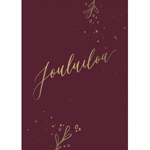 Kalligrafiastudio joulukortti Jouluiloa