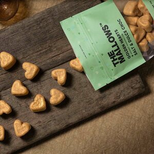 The Mallows Golden hearts vaahtokarkit suola & dulce suklaa 90g