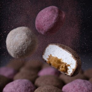 The Mallows Täytetyt vaahtokarkit, dulce suklaa