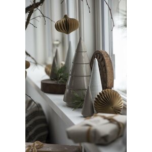 Ib Laursen Pallo paperikoriste 8 cm, beige