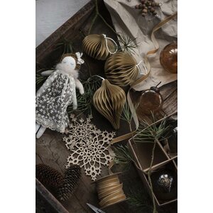 Ib Laursen Pallo paperikoriste 8 cm, beige
