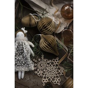 Ib Laursen Pallo paperikoriste 8 cm, beige
