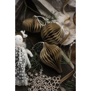 Ib Laursen Pallo paperikoriste 8 cm, beige