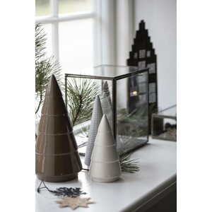 Ib Laursen Paperinen lumihiutale/tähti 7,5 cm, ruskea