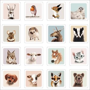 Henna Adel Memory game Lovely animals
