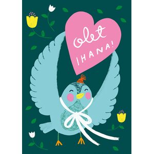 Mira Mallius Olet ihana -kortti (lintu)