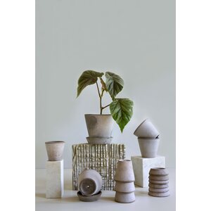 Bergs Potter Julie pot raw terracotta grey, CHOOSE SIZE