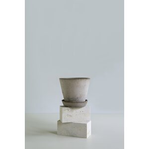 Bergs Potter Julie pot raw terracotta grey, CHOOSE SIZE