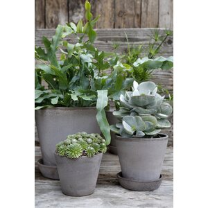 Bergs Potter Julie pot raw terracotta grey, CHOOSE SIZE