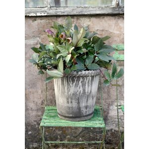 Bergs Potter Emilia pot raw terracotta grey, CHOOSE SIZE