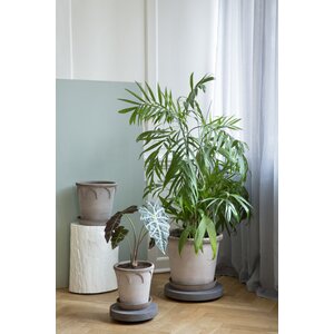Bergs Potter Emilia pot raw terracotta grey, CHOOSE SIZE