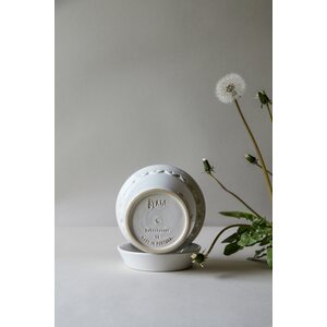 Bergs Potter Copenhagen glazed pot white, CHOOSE SIZE