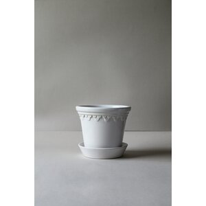 Bergs Potter Copenhagen glazed pot white, CHOOSE SIZE